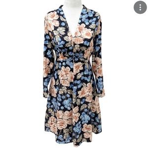 Rebecca Taylor Women’s Floral Silk Blend Mini Dress Size 4